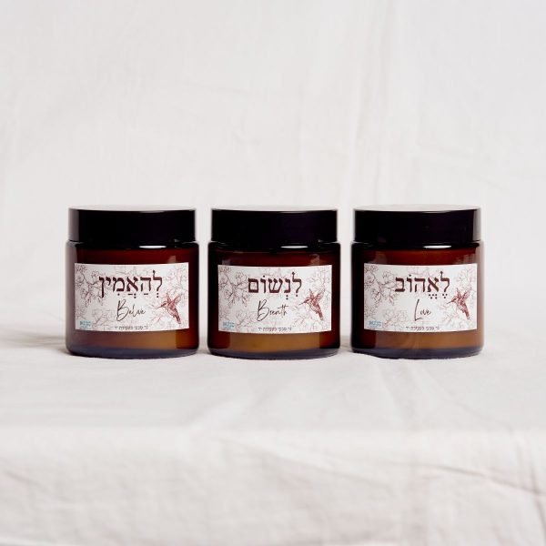 מארז נרות מילים טובות